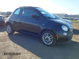 2012 FIAT 500 Pop with VIN 3C3CFFDRXCT280559, listed as a IAAI auction lot 42078063 with 60,922 mi miles. Bid and sale history available at carsss.com. Image 1.