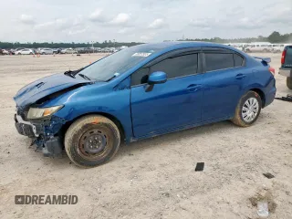 2013 Honda Civic LX z VIN 2HGFB2F5XDH510250, wystawiony jako Copart lot #58857305 z przebiegiem 134 347 mil mil oraz Szkoda całkowita • Salvage title. Historia ofert i sprzedaży dostępna na DreamBid. Obrazek 1.