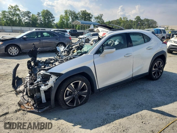 2021 Lexus UX 200 with VIN JTHP3JBH7M2037019, listed as a Copart auction lot 62903445 with Not provided miles and Salvage title. Bid and sale history available at DreamBid. Image 1.