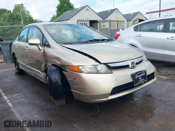 2008 Honda Civic LX with VIN 1HGFA16518L099505, listed as a IAAI auction lot 42138877 with 245,046 mi miles and . Bid and sale history available at DreamBid. Image 1.