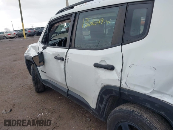 2015 Jeep Renegade Sport with VIN ZACCJBATXFPC42229, listed as a IAAI auction lot 40938824 with 136,649 mi miles and . Bid and sale history available at DreamBid. Image 6.