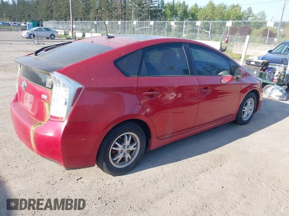2010 Toyota Prius II with VIN JTDKN3DU4A0038339, listed as a IAAI auction lot 42104873 with 122,984 mi miles. Bid and sale history available at carsss.com. Image 4.