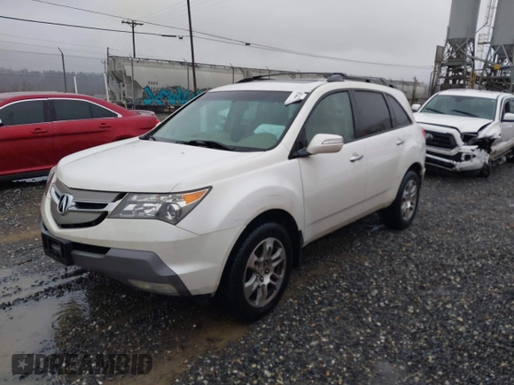2007 Acura MDX Tech Pkg with VIN 2HNYD28317H536523, listed as a IAAI auction lot 41548021 with 284,460 mi miles. Bid and sale history available at carsss.com. Image 2.