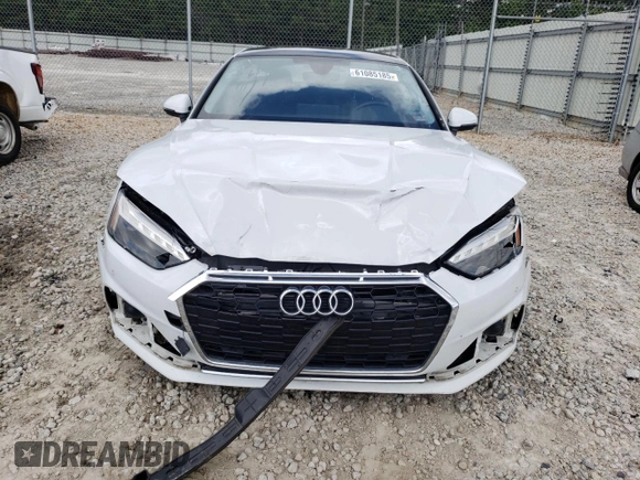 2021 Audi A5 Sportback Premium Plus z VIN WAUCBCF59MA026038, wystawiony jako Copart lot #61085185 z przebiegiem 75 145 mil mil oraz Czysty tytuł • Clean title. Historia ofert i sprzedaży dostępna na DreamBid. Obrazek 5.