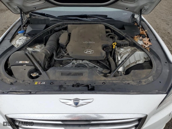 2016 Hyundai Genesis 3.8L with VIN KMHGN4JE5GU137919, listed as a Copart auction lot 49777735 with 51,643 mi miles and Salvage Title. Bid and sale history available at carsss.com. Image 11.
