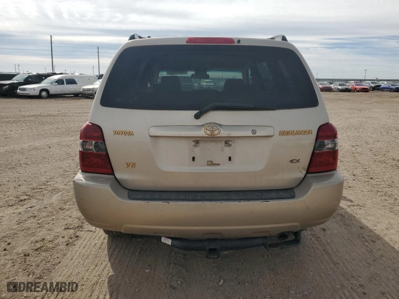 2006 Toyota Highlander with VIN JTEGP21A260119640, listed as a Copart auction lot 44579205 with 164,728 mi miles and Salvage Title. Bid and sale history available at carsss.com. Image 6.