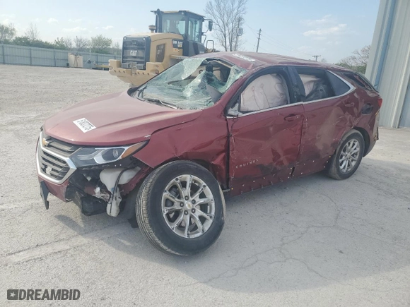 2020 Chevrolet Equinox LT with VIN 2GNAXKEV4L6257598, listed as a Copart auction lot 51837275 with 0 mi miles and Clean Title. Bid and sale history available at carsss.com. Image 1.