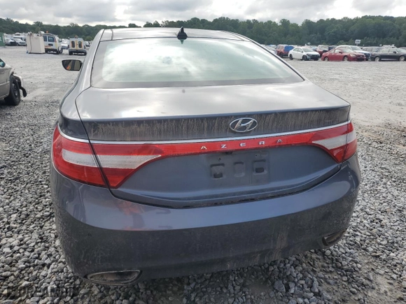 2013 Hyundai Azera with VIN KMHFH4JG6DA224701, listed as a Copart auction lot 64902084 with 0 mi miles and Salvage Title. Bid and sale history available at carsss.com. Image 6.