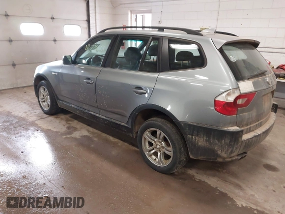 2005 BMW X3 3.0i with VIN WBXPA93435WD07526, listed as a IAAI auction lot 41776613 with 178,269 mi miles. Bid and sale history available at carsss.com. Image 3.