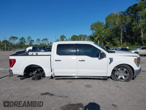 2023 Ford F-150 XL with VIN 1FTEW1CP1PKE62116, listed as a IAAI auction lot 41825434 with 27,908 mi miles. Bid and sale history available at carsss.com. Image 13.