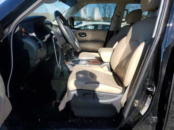 2018 Nissan Armada Platinum with VIN JN8AY2NFXJ9330252, listed as a Copart auction lot 49107385 with 125,596 mi miles and Salvage Title. Bid and sale history available at carsss.com. Image 7.