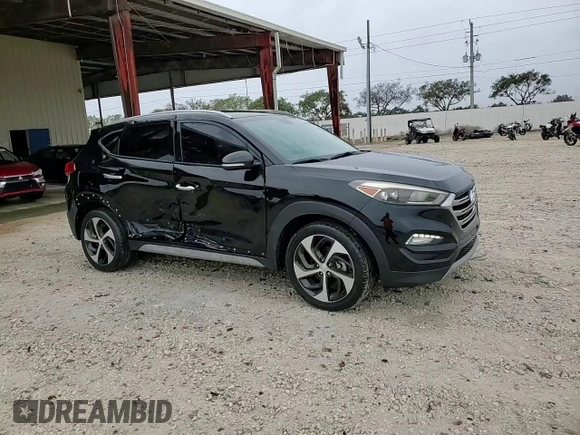 2017 Hyundai Tucson Sport with VIN KM8J33A29HU483713, listed as a Copart auction lot 45854785 with 55,968 mi miles and Salvage title. Bid and sale history available at DreamBid. Image 14.