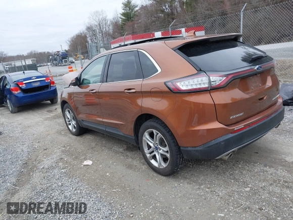 2017 Ford Edge Titanium with VIN 2FMPK4K88HBC11746, listed as a IAAI auction lot 41513987 with 55,879 mi miles. Bid and sale history available at carsss.com. Image 3.