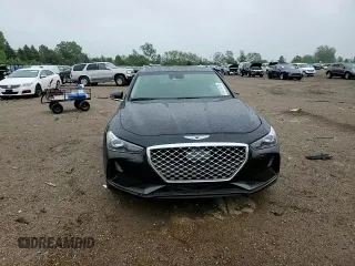 2021 Genesis G70 2.0T with VIN KMTG44LA3MU075175, listed as a Copart auction lot 57679175 with 89,864 mi miles and Salvage title. Bid and sale history available at DreamBid. Image 13.