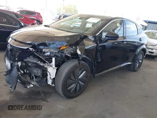 2023 Nissan ARIYA Venture+ with VIN JN1BF0AA7PM411481, listed as a IAAI auction lot 42339196 with 26,046 mi miles and . Bid and sale history available at DreamBid. Image 2.