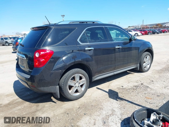 2014 Chevrolet Equinox LTZ with VIN 2GNALDEK9E6196944, listed as a IAAI auction lot 41890140 with 167,423 mi miles. Bid and sale history available at carsss.com. Image 4.