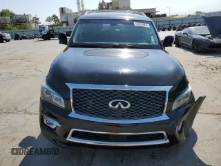 2016 Infiniti QX80 with VIN JN8AZ2NEXG9125401, listed as a Copart auction lot 65924664 with 138,858 mi miles and Salvage Title. Bid and sale history available at carsss.com. Image 5.