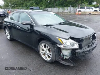 2014 Nissan Maxima S with VIN 1N4AA5AP3EC449114, listed as a IAAI auction lot 42691339 with 61,663 mi miles and . Bid and sale history available at DreamBid. Image 1.