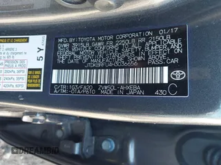 2017 Toyota Prius Two with VIN JTDKBRFU4H3036656, listed as a IAAI auction lot 41823354 with 59,233 mi miles and . Bid and sale history available at carsss.com. Image 9.