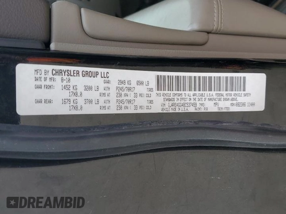 2011 Jeep Grand Cherokee Laredo with VIN 1J4RS4GG4BC537459, listed as a Copart auction lot 50920965 with 112,810 mi miles and Salvage Title. Bid and sale history available at DreamBid. Image 16.