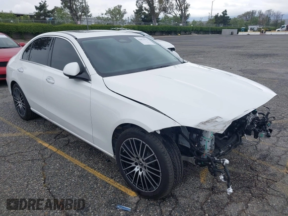 2023 Mercedes-Benz C 300 with VIN W1KAF4GB9PR153991, listed as a IAAI auction lot 42072572 with 21,560 mi miles and . Bid and sale history available at DreamBid. Image 1.