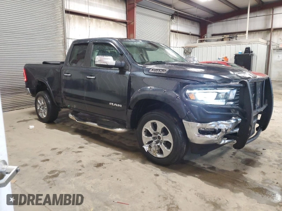 2019 Ram 1500 Laramie with VIN 1C6SRFDT6KN841744, listed as a Copart auction lot 47461755 with 80,749 mi miles and Salvage Title. Bid and sale history available at carsss.com. Image 4.
