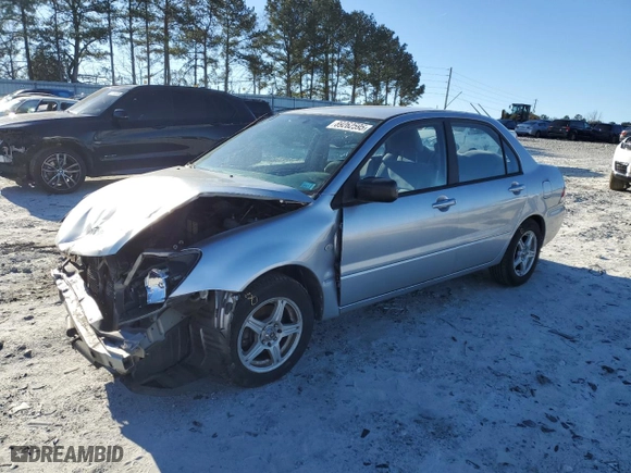 2004 Mitsubishi Lancer ES with VIN JA3AJ26E44U020510, listed as a Copart auction lot 89262595 with 189,497 mi miles and Salvage Title. Bid and sale history available at carsss.com. Image 1.
