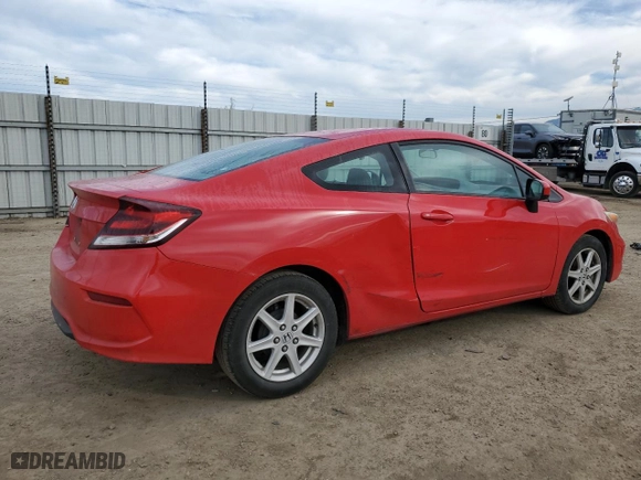 2015 Honda Civic Coupe LX with VIN 2HGFG3B57FH515454, listed as a Copart auction lot 45767935 with 151,402 mi miles and Salvage Title. Bid and sale history available at carsss.com. Image 3.