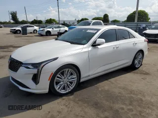2021 Cadillac CT4 Premium Luxury z VIN 1G6DB5RK0M0113954, wystawiony jako Copart lot #58101165 z przebiegiem 33 957 mil mil oraz Tytuł czysty. Historia ofert i sprzedaży dostępna na DreamBid. Obrazek 1.