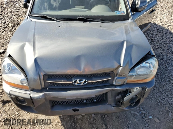 2008 Hyundai Tucson SE with VIN KM8JN12D58U853263, listed as a Copart auction lot 75324534 with 91,767 mi miles and Salvage Title. Bid and sale history available at carsss.com. Image 12.