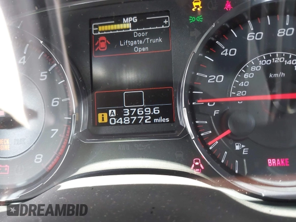 2019 Subaru WRX Premium with VIN JF1VA1C68K9801630, listed as a IAAI auction lot 42023028 with 48,772 mi miles and . Bid and sale history available at DreamBid. Image 15.