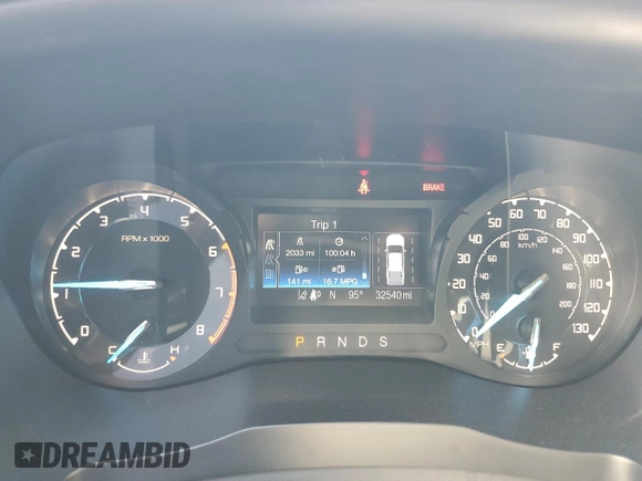 2023 Ford Ranger XL with VIN 1FTER4FH3PLE03480, listed as a Copart auction lot 57113605 with 32,540 mi miles and Salvage title. Bid and sale history available at DreamBid. Image 9.
