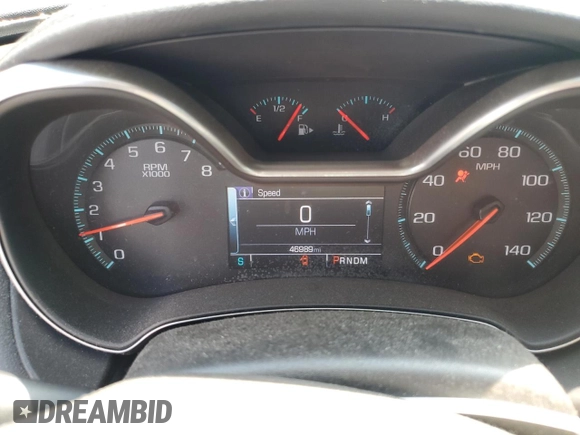 2018 Chevrolet Impala LT with VIN 2G1105S38J9103918, listed as a Copart auction lot 54575825 with 46,989 mi miles and Salvage Title. Bid and sale history available at DreamBid. Image 9.