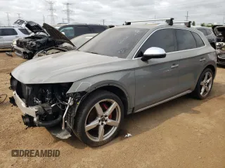 2021 Audi SQ5 Premium Plus with VIN WA1B4AFY0M2015876, listed as a Copart auction lot 63838424 with 50,639 mi miles and Salvage Title. Bid and sale history available at DreamBid. Image 1.