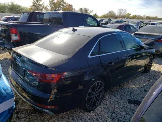 2018 Audi S4 Premium Plus with VIN WAUB4AF40JA043985, listed as a Copart auction lot 62754744 with 0 mi miles and Salvage Title. Bid and sale history available at carsss.com. Image 3.
