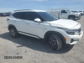 2022 Kia Seltos SX with VIN KNDETCA2XN7286078, listed as a Copart auction lot 53471595 with 35,193 mi miles and Salvage title. Bid and sale history available at DreamBid. Image 4.