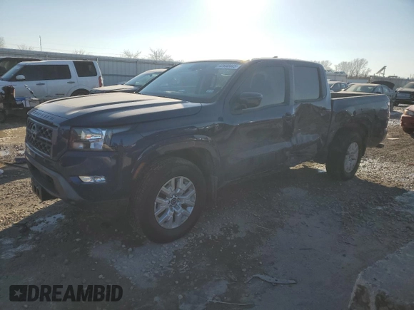2023 Nissan Frontier SV with VIN 1N6ED1EJ2PN607691, listed as a Copart auction lot 42690445 with 14,533 mi miles and Salvage title. Bid and sale history available at DreamBid. Image 1.
