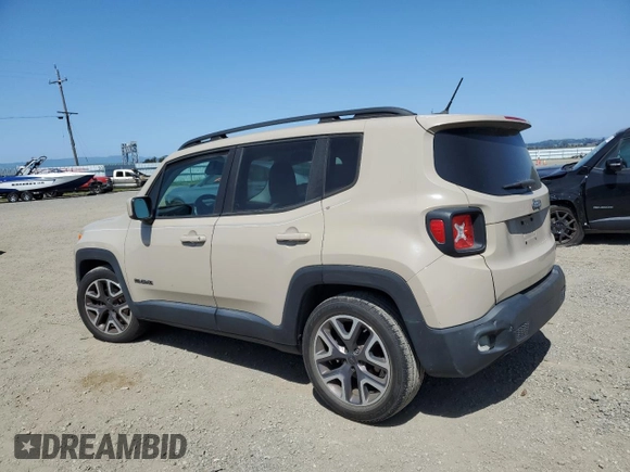 2015 Jeep Renegade Latitude with VIN ZACCJABT3FPB97255, listed as a Copart auction lot 51946045 with 49,645 mi miles and Salvage Title. Bid and sale history available at carsss.com. Image 2.