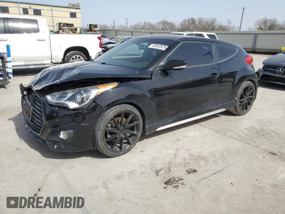 2016 Hyundai Veloster Turbo z VIN KMHTC6AE6GU279325, wystawiony jako Copart lot #48950525 z przebiegiem 135 207 mil mil oraz Szkoda całkowita • Salvage title. Historia ofert i sprzedaży dostępna na DreamBid. Obrazek 1.