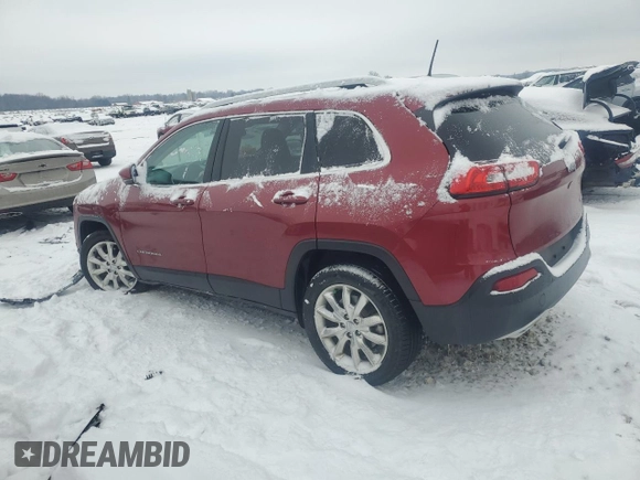 2017 Jeep Cherokee Limited with VIN 1C4PJLDS0HW578049, listed as a Copart auction lot 88270615 with 89,625 mi miles and Clean Title. Bid and sale history available at carsss.com. Image 2.