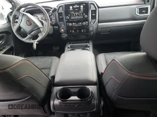 2024 Nissan Titan Pro-4X with VIN 1N6AA1ED1RN115335, listed as a Copart auction lot 42597585 with 5,381 mi miles and Salvage title. Bid and sale history available at DreamBid. Image 8.