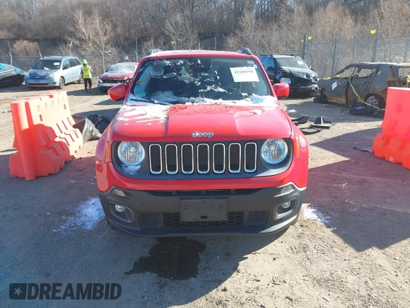 2015 Jeep Renegade Latitude with VIN ZACCJBBT0FPB72766, listed as a IAAI auction lot 41260398 with 126,270 mi miles and . Bid and sale history available at DreamBid. Image 12.