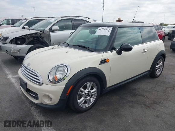 2013 MINI Hardtop with VIN WMWSU3C51DT687156, listed as a IAAI auction lot 42750063 with 93,002 mi miles and . Bid and sale history available at DreamBid. Image 2.