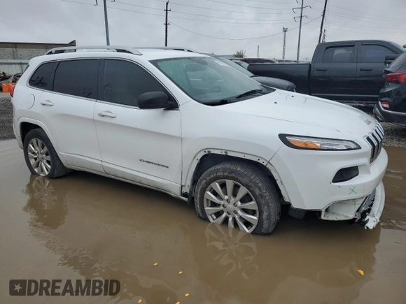 2018 Jeep Cherokee Overland with VIN 1C4PJMJX1JD602740, listed as a Copart auction lot 81806194 with 137,201 mi miles and Salvage Title. Bid and sale history available at carsss.com. Image 4.