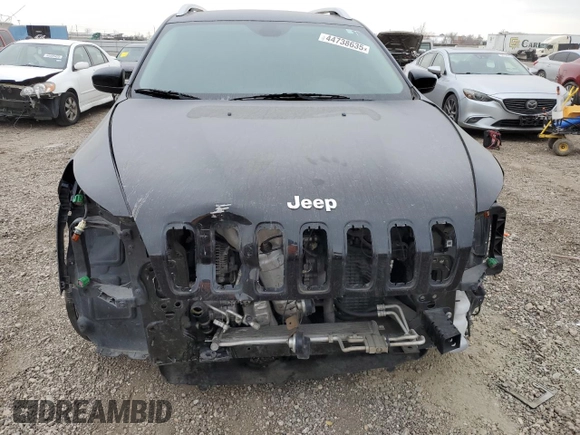 2018 Jeep Cherokee Latitude Plus with VIN 1C4PJLLB7JD518515, listed as a Copart auction lot 44738635 with 94,869 mi miles and Clean Title. Bid and sale history available at carsss.com. Image 5.