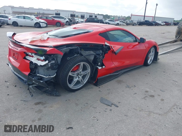 2023 Chevrolet Corvette 2LT with VIN 1G1YB2D47P5100608, listed as a IAAI auction lot 42103534 with 19,694 mi miles and . Bid and sale history available at DreamBid. Image 4.