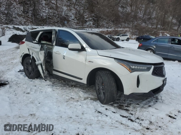 2022 Acura RDX w/A-Spec Package with VIN 5J8TC2H69NL008520, listed as a Copart auction lot 86418114 with 50,126 mi miles and Salvage Title. Bid and sale history available at carsss.com. Image 4.
