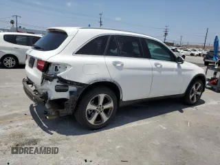 2019 Mercedes-Benz GLC 300 with VIN WDC0G4JB5KF614670, listed as a Copart auction lot 62017055 with 56,575 mi miles and Salvage title. Bid and sale history available at DreamBid. Image 3.
