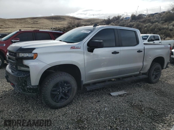 2021 Chevrolet Silverado 1500 LT Trail Boss with VIN 3GCPYFED9MG288091, listed as a Copart auction lot 49337885 with 25,175 mi miles and Salvage Title. Bid and sale history available at DreamBid. Image 1.