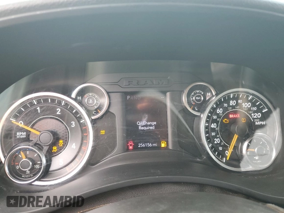 2020 Ram 2500 Tradesman with VIN 3C6UR5CL5LG251999, listed as a Copart auction lot 66760214 with 256,156 mi miles and Salvage Title. Bid and sale history available at carsss.com. Image 9.